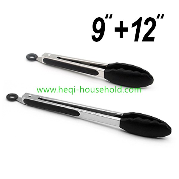 Stainless Steel Locking Kitchen Tongs 042-1
