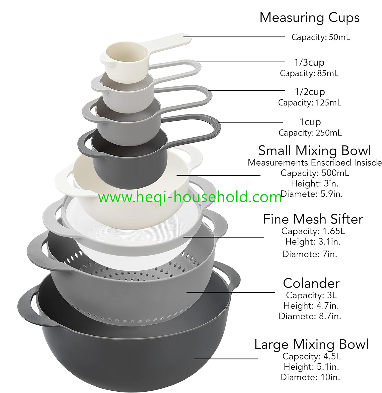 8 Piece Nesting Bowls with Measuring Cups Colander and Sifter Set 052-2.jpg